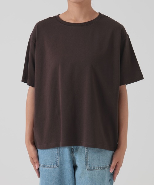 HEART MARKET(ハートマーケット)の「ワイドなTEE(Tシャツ/カットソー・レディース・ダークブラウン/ブラック/チャコール/グレイッシュベージュ/モカ/ホワイト/キャメル・SMALL/MEDIUM/LARGE)」の19枚目の写真