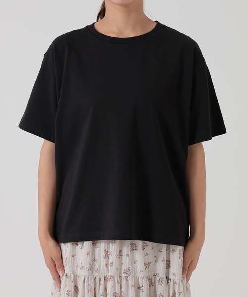 HEART MARKET(ハートマーケット)の「ワイドなTEE(Tシャツ/カットソー・レディース・ダークブラウン/ブラック/チャコール/グレイッシュベージュ/モカ/ホワイト/キャメル・SMALL/MEDIUM/LARGE)」の17枚目の写真