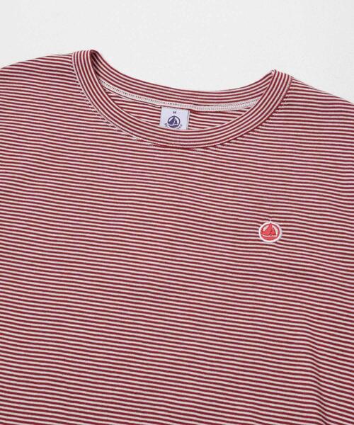 PETIT BATEAU(プチバトー)の「『別注』PETIT BATEAU×DOORS EMBROIDERYT-SHIRTS ST2(Tシャツ/カットソー・レディース・レッド系その他・X-SMALL/MEDIUM/SMALL)」の5枚目の写真