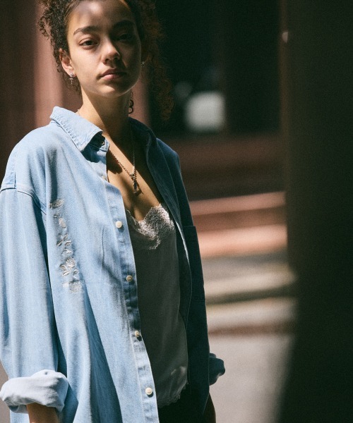 rehacer(レアセル)の「rehacer : Denim Daily Loose Shirt / デニム デイリー ルーズ シャツ(シャツ/ブラウス・メンズ・ライトインディゴブルー・MEDIUM/LARGE/X-LARGE/SMALL)」の10枚目の写真