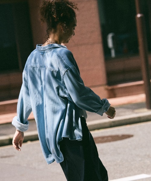 rehacer(レアセル)の「rehacer : Denim Daily Loose Shirt / デニム デイリー ルーズ シャツ(シャツ/ブラウス・メンズ・ライトインディゴブルー・MEDIUM/LARGE/X-LARGE/SMALL)」の17枚目の写真