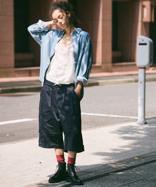 rehacer(レアセル)の「rehacer : Denim Daily Loose Shirt / デニム デイリー ルーズ シャツ(シャツ/ブラウス・メンズ・ライトインディゴブルー・MEDIUM/LARGE/X-LARGE/SMALL)」の19枚目の写真