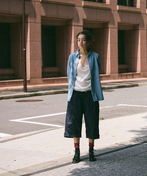 rehacer(レアセル)の「rehacer : Denim Daily Loose Shirt / デニム デイリー ルーズ シャツ(シャツ/ブラウス・メンズ・ライトインディゴブルー・MEDIUM/LARGE/X-LARGE/SMALL)」の18枚目の写真