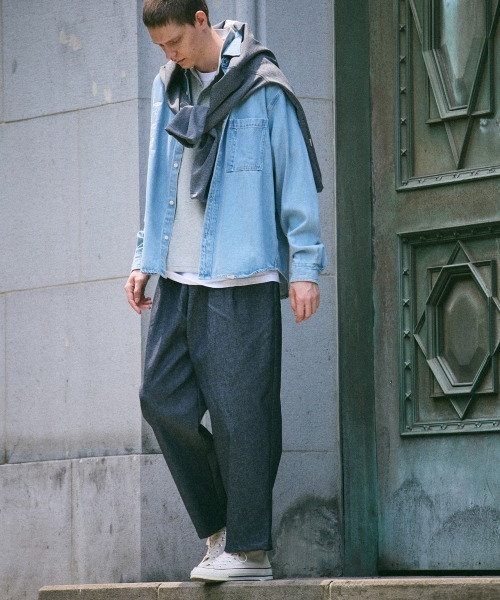 rehacer(レアセル)の「rehacer : Denim Daily Loose Shirt / デニム デイリー ルーズ シャツ(シャツ/ブラウス・メンズ・ライトインディゴブルー・MEDIUM/LARGE/X-LARGE/SMALL)」の12枚目の写真