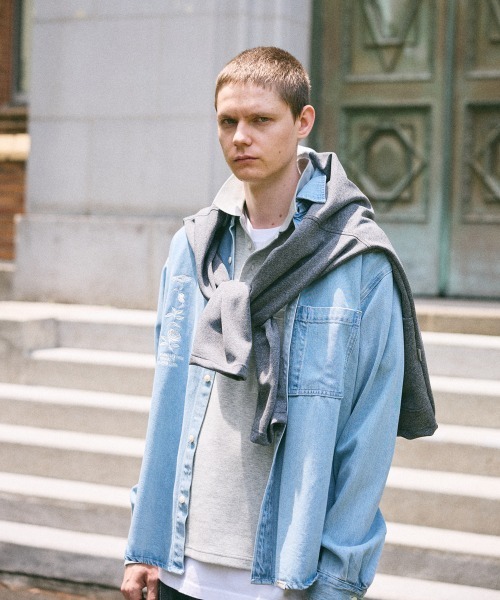 rehacer(レアセル)の「rehacer : Denim Daily Loose Shirt / デニム デイリー ルーズ シャツ(シャツ/ブラウス・メンズ・ライトインディゴブルー・MEDIUM/LARGE/X-LARGE/SMALL)」の8枚目の写真