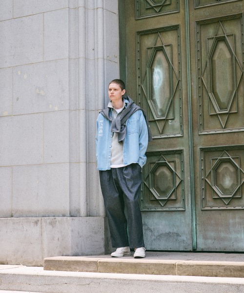 rehacer(レアセル)の「rehacer : Denim Daily Loose Shirt / デニム デイリー ルーズ シャツ(シャツ/ブラウス・メンズ・ライトインディゴブルー・MEDIUM/LARGE/X-LARGE/SMALL)」の7枚目の写真
