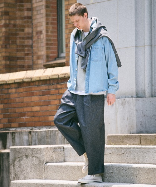 rehacer(レアセル)の「rehacer : Denim Daily Loose Shirt / デニム デイリー ルーズ シャツ(シャツ/ブラウス・メンズ・ライトインディゴブルー・MEDIUM/LARGE/X-LARGE/SMALL)」の11枚目の写真