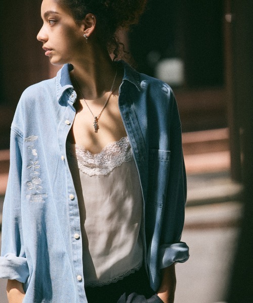 rehacer(レアセル)の「rehacer : Denim Daily Loose Shirt / デニム デイリー ルーズ シャツ(シャツ/ブラウス・メンズ・ライトインディゴブルー・MEDIUM/LARGE/X-LARGE/SMALL)」の3枚目の写真