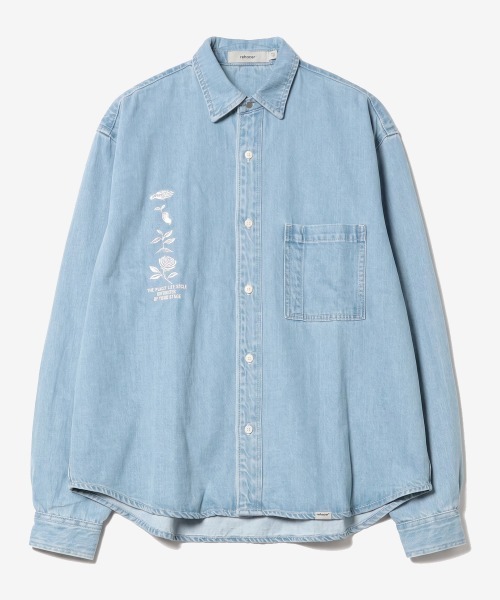rehacer(レアセル)の「rehacer : Denim Daily Loose Shirt / デニム デイリー ルーズ シャツ(シャツ/ブラウス・メンズ・ライトインディゴブルー・MEDIUM/LARGE/X-LARGE/SMALL)」の6枚目の写真