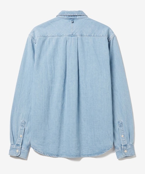 rehacer(レアセル)の「rehacer : Denim Daily Loose Shirt / デニム デイリー ルーズ シャツ(シャツ/ブラウス・メンズ・ライトインディゴブルー・MEDIUM/LARGE/X-LARGE/SMALL)」の2枚目の写真