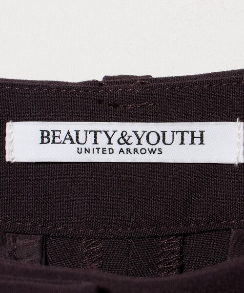 BEAUTY&YOUTH UNITED ARROWS（ビューティーアンドユースユナイテッドアローズ）の「ポリエステルブレンド フレア カプリパンツ（その他パンツ・レディース・ブラック/ワイン・M/XS/S）」の4枚目の写真