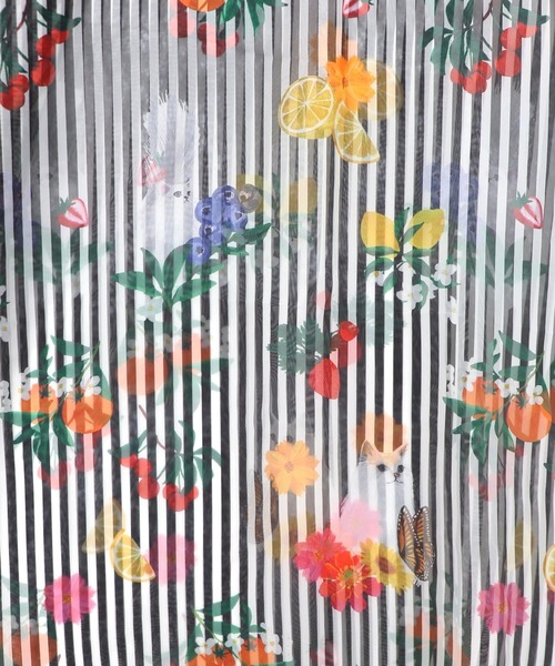ScoLar(スカラー)の「162719:3柄展開 ボイルガーゼシアーワンピ(ワンピース・レディース・ブラック/ブラウン/オフホワイト・M)」の7枚目の写真