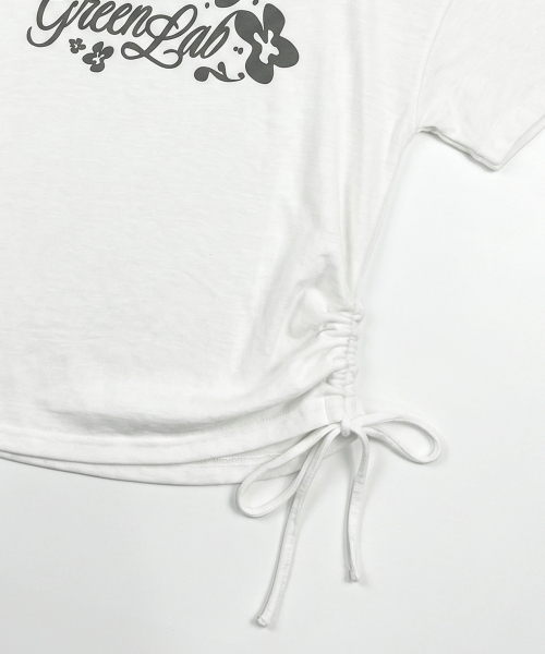 THE GREEN LAB（ザグリーンラボ）の「ストライプタイワンショルダー半袖[ホワイト]（Tシャツ/カットソー・レディース・その他・FREE）」の13枚目の写真