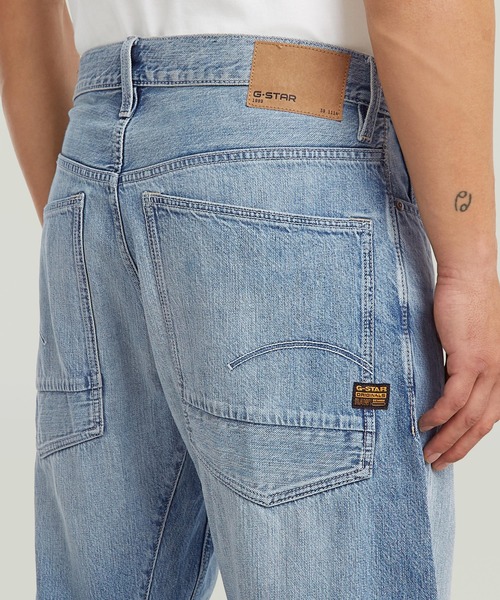 G-STAR(ジースター)の「BEND 3D LOOSE JEANS/ヴィンテージライク立体裁断ワイドテーパードカーブジーンズ(デニムパンツ・メンズ・ライトインディゴブルー・33/30/32/30/31/30/30/30/29/30/28/30/34/30)」の5枚目の写真