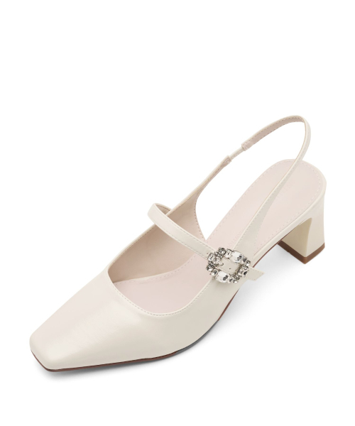 SPUR(シュプール)の「ラッサーネMJスリングバックパンプスヒール6.8cm -WS9017(パンプス・レディース・アイボリー/シルバー/ブラック・22.5cm/23cm/23.5cm/24cm/24.5cm/25cm)」の8枚目の写真
