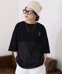 16s空紡糸天竺 220g/㎡ スプリットTシャツ 半袖