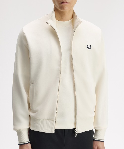 FRED PERRY（フレッドペリー）の「Zip Through Sweatshirt／ジップスルースウェット（スウェット・メンズ・ブラック/グレー/ベージュ・S/M/L）」の19枚目の写真