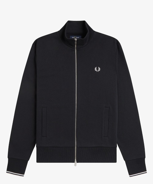 FRED PERRY（フレッドペリー）の「Zip Through Sweatshirt／ジップスルースウェット（スウェット・メンズ・ブラック/グレー/ベージュ・S/M/L）」の12枚目の写真
