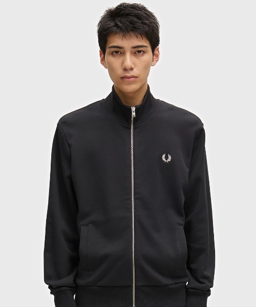 FRED PERRY（フレッドペリー）の「Zip Through Sweatshirt／ジップスルースウェット（スウェット・メンズ・ブラック/グレー/ベージュ・S/M/L）」の6枚目の写真