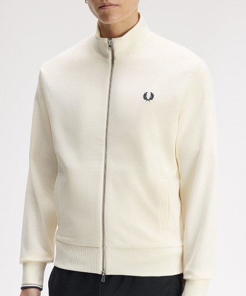 FRED PERRY（フレッドペリー）の「Zip Through Sweatshirt／ジップスルースウェット（スウェット・メンズ・ブラック/グレー/ベージュ・S/M/L）」の18枚目の写真