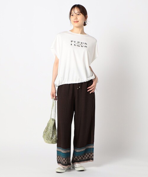 Grand PARK(グランドパーク)の「サイドライン柄イージーパンツ(その他パンツ・レディース・ブラウン/ブラック/グレー/ネイビー・FREE)」の6枚目の写真