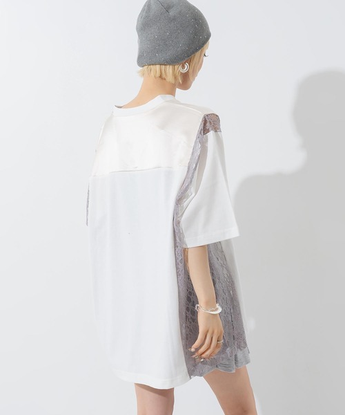 ANAP(アナップ)の「レースナンバリングゲームシャツ(Tシャツ/カットソー・レディース・ネイビー/オフホワイト・F)」の5枚目の写真