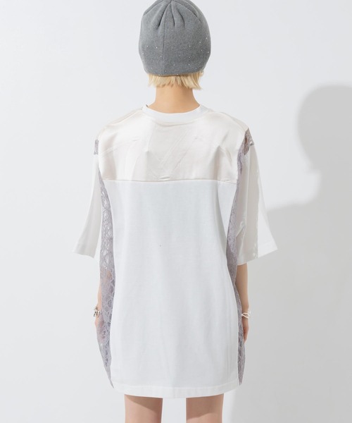 ANAP(アナップ)の「レースナンバリングゲームシャツ(Tシャツ/カットソー・レディース・ネイビー/オフホワイト・F)」の7枚目の写真