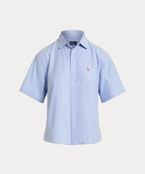 POLO RALPH LAUREN(ポロ ラルフ ローレン)の「コットン オックスフォード ショートスリーブ シャツ(シャツ/ブラウス・レディース・ブルー・S/M/L/XS)」の7枚目の写真