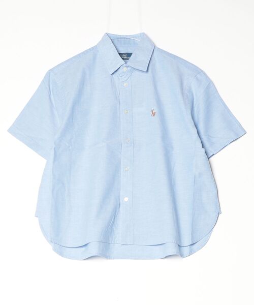 POLO RALPH LAUREN(ポロ ラルフ ローレン)の「コットン オックスフォード ショートスリーブ シャツ(シャツ/ブラウス・レディース・ブルー・S/M/L/XS)」の3枚目の写真