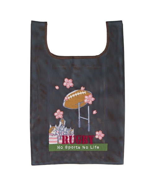 NO SPORTS NO LIFE(ノースポーツノーライフ)の「【NO SPORTS NO LIFE】メッシュバッグ(トートバッグ・レディース・スカイブルー/イエロー/グレー/ブラウン/サックスブルー/ネイビー/ライトグリーン/グリーン・FREE)」の3枚目の写真