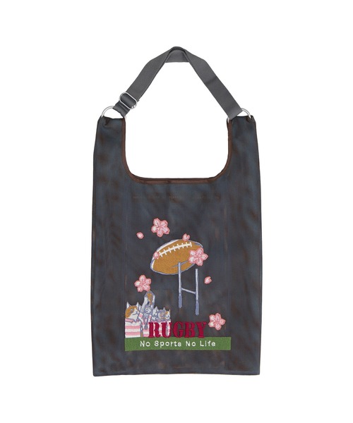 NO SPORTS NO LIFE(ノースポーツノーライフ)の「【NO SPORTS NO LIFE】メッシュバッグ(トートバッグ・レディース・スカイブルー/イエロー/グレー/ブラウン/サックスブルー/ネイビー/ライトグリーン/グリーン・FREE)」の15枚目の写真