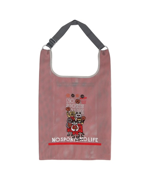 NO SPORTS NO LIFE(ノースポーツノーライフ)の「【NO SPORTS NO LIFE】メッシュバッグ(トートバッグ・レディース・スカイブルー/イエロー/グレー/ブラウン/サックスブルー/ネイビー/ライトグリーン/グリーン・FREE)」の12枚目の写真