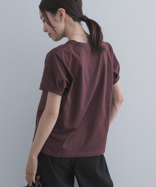 URBAN RESEARCH DOORS(アーバンリサーチドアーズ)の「『UR TECH ひやサラクール』バックポイントタックプルオーバー(Tシャツ/カットソー・レディース・ネイビー/オフホワイト/ピンク/ブラウン・FREE)」の18枚目の写真