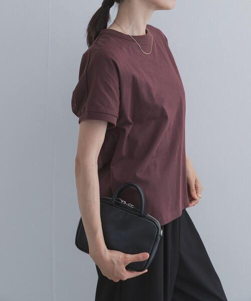 URBAN RESEARCH DOORS(アーバンリサーチドアーズ)の「『UR TECH ひやサラクール』バックポイントタックプルオーバー(Tシャツ/カットソー・レディース・ネイビー/オフホワイト/ピンク/ブラウン・FREE)」の20枚目の写真