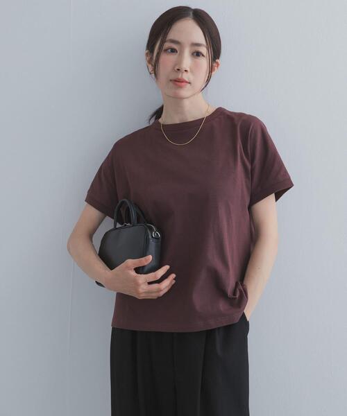URBAN RESEARCH DOORS(アーバンリサーチドアーズ)の「『UR TECH ひやサラクール』バックポイントタックプルオーバー(Tシャツ/カットソー・レディース・ネイビー/オフホワイト/ピンク/ブラウン・FREE)」の21枚目の写真