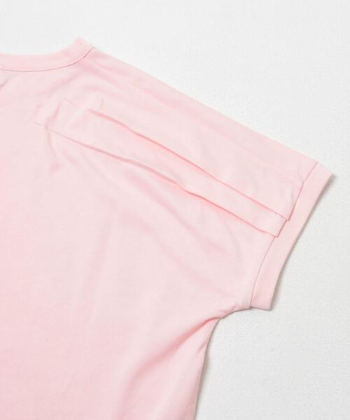 URBAN RESEARCH DOORS(アーバンリサーチドアーズ)の「『UR TECH ひやサラクール』バックポイントタックプルオーバー(Tシャツ/カットソー・レディース・ネイビー/オフホワイト/ピンク/ブラウン・FREE)」の6枚目の写真
