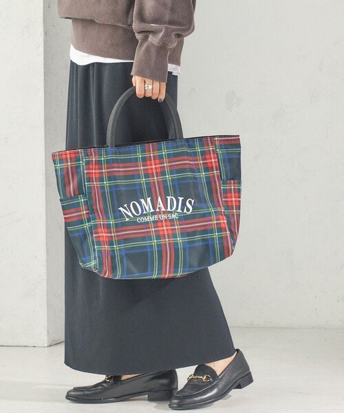 SHIPS(シップス)の「【SHIPS別注】NOMADIS: SAC2 W/16 CHECK(ハンドバッグ・レディース・グリーン/ブラック・ONE SIZE)」の1枚目の写真