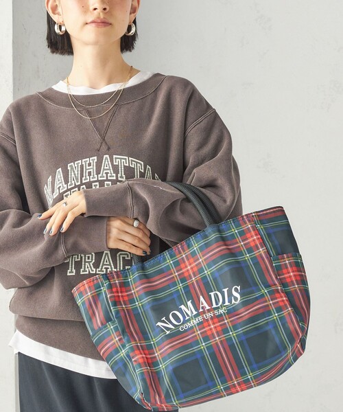 SHIPS(シップス)の「【SHIPS別注】NOMADIS: SAC2 W/16 CHECK(ハンドバッグ・レディース・グリーン/ブラック・ONE SIZE)」の3枚目の写真