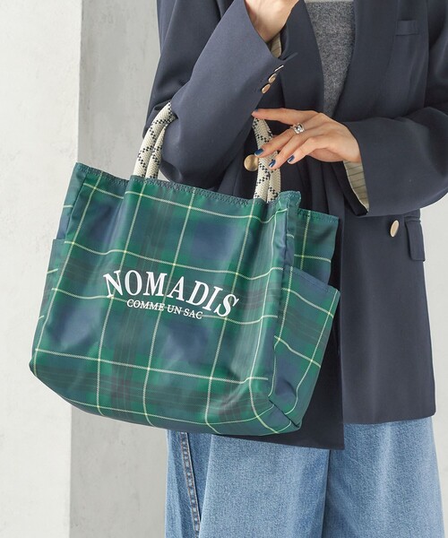SHIPS(シップス)の「【SHIPS別注】NOMADIS: SAC2 W/16 CHECK(ハンドバッグ・レディース・グリーン/ブラック・ONE SIZE)」の10枚目の写真