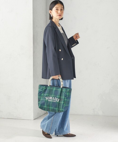 SHIPS(シップス)の「【SHIPS別注】NOMADIS: SAC2 W/16 CHECK(ハンドバッグ・レディース・グリーン/ブラック・ONE SIZE)」の12枚目の写真