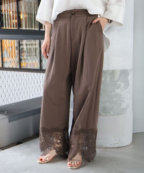 le.coeur blanc(ルクールブラン)の「裾レースドッキングパンツ(その他パンツ・レディース・ブラック/ブラウン・38)」の19枚目の写真