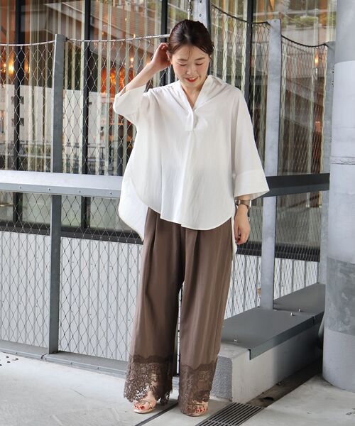 le.coeur blanc(ルクールブラン)の「裾レースドッキングパンツ(その他パンツ・レディース・ブラック/ブラウン・38)」の15枚目の写真