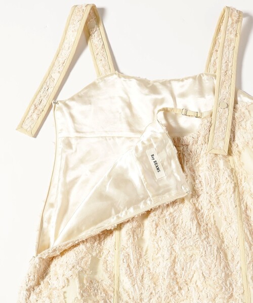 Ray BEAMS(レイビームス)の「ジャカード ティアード キャミ ワンピース(ワンピース・レディース・ブラック/アイボリー・ONE SIZE)」の4枚目の写真
