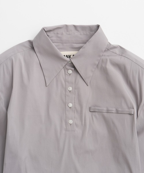 PRANK PROJECT(プランクプロジェクト)の「【2026Autumn Pre-Order】ショルダーパッドハイストレッチブロードシャツ / Shoulder Pad High-Stretch Broadcloth Shirt(シャツ/ブラウス・レディース・サックスブルー/グレー/ホワイト・FREE)」の19枚目の写真