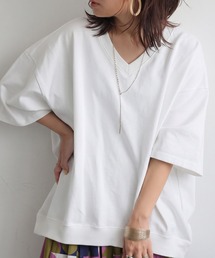 綿100 ドロップショルダー Tシャツ