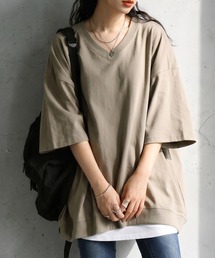 綿100 ドロップショルダー Tシャツ
