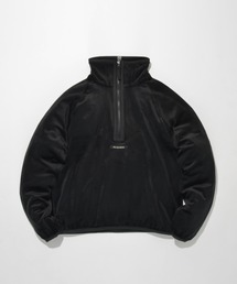 ベロアハーフジッププルオーバーVelour Half zip pullover