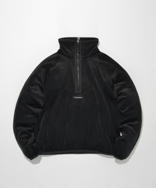 SUPERTHANKS(スーパーサンクス)の「ベロアハーフジッププルオーバーVelour Half zip pullover(スウェット・メンズ・ブラック×グレー/グレー×ホワイト/ブラック×ブラック/グレー・L/M/S)」の3枚目の写真