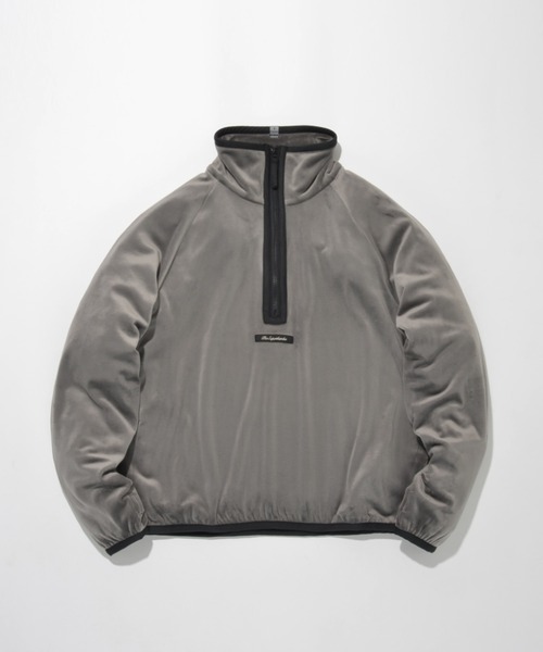 SUPERTHANKS(スーパーサンクス)の「ベロアハーフジッププルオーバーVelour Half zip pullover(スウェット・メンズ・ブラック×グレー/グレー×ホワイト/ブラック×ブラック/グレー・L/M/S)」の4枚目の写真