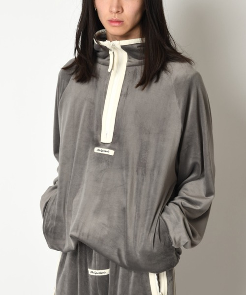 SUPERTHANKS(スーパーサンクス)の「ベロアハーフジッププルオーバーVelour Half zip pullover(スウェット・メンズ・ブラック×グレー/グレー×ホワイト/ブラック×ブラック/グレー・L/M/S)」の20枚目の写真